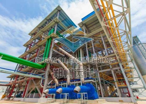 Attrezzatura di raffinamento di fisico medica dell'olio da tavola 500TPD per la linea di produzione di petrolio della crusca di riso