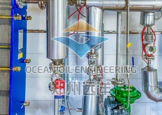 Impianto di raffinazione automatico dell'olio vegetale ISO9001 304 500TPD per olio di germe di mais
