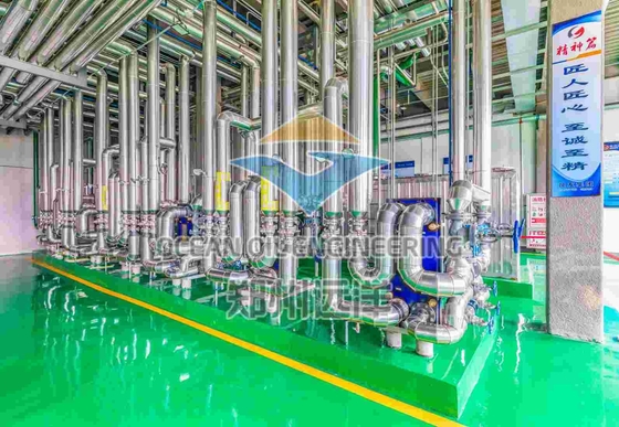 Pretrattamento automatico completo dell'olio di palma con sistema di controllo PLC/DCS