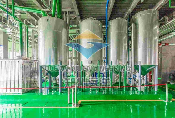 Impianto di pretrattamento dell'olio con setaccio vibrante di capacità 30-1500 t