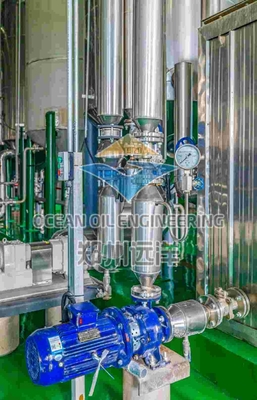 Impianto di pretrattamento di semi di olio per la lavorazione fisica/chimica