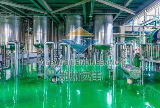 ISO9001 Macchina per raffinerie di olio commestibile 1000T/D con sistema di controllo PLC