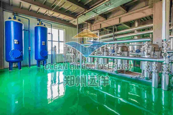 Controllo PLC attrezzature di raffinazione di olio commestibile 200 - 500TPD Capacità Certificazione ISO9001