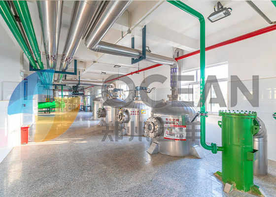 Risparmio energetico brevettato dell'attrezzatura di raffinazione dell'olio da tavola di tecnologia 30-1500TPD