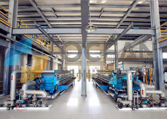 Attrezzatura di frazionamento dell'olio da tavola della macchina della filtropressa della membrana della struttura del piatto