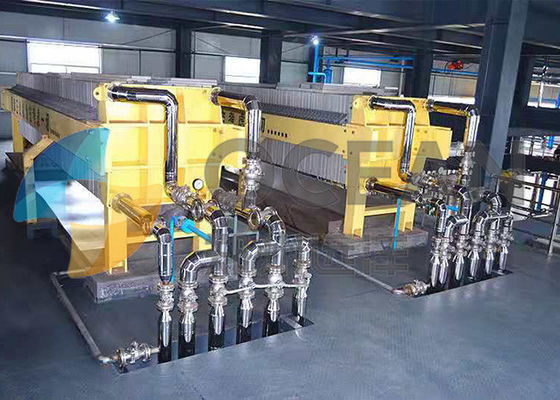 Attrezzatura di frazionamento dell'olio da tavola della macchina della filtropressa della membrana della struttura del piatto