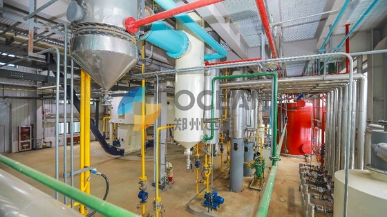 Linea di produzione completamente automatica dell'olio di cotone della pianta di raffineria del petrolio greggio della soia