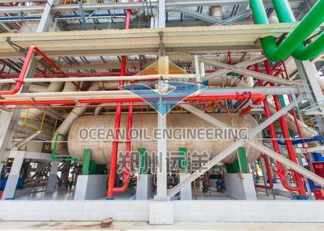 Attrezzatura di raffinamento di fisico medica dell'olio da tavola 500TPD per la linea di produzione di petrolio della crusca di riso
